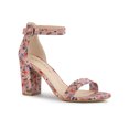 thumbnail image 1 of BLISSFUL STEP Women's Shoes Solid Color Open Toe Block High Heels Summer Sandals Pink Red 11, 1 of 7