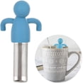 thumbnail image 1 of Tea Infuser for Loose Leaf Tea Cute Tea Strainer Ball Stainless Steel Extra Fine Mesh Tea Steeper Filter for Cup Mug Silicone Handle（Sky Blue）, 1 of 6