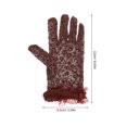 thumbnail image 2 of BEADCEST 2Set Short Retro Gloves for Women Black Lace Elegant Coffee Breathable for Opera Wedding, 2 of 6