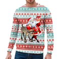 thumbnail image 4 of PMUYBHF Homme Chandail à Capuchon Noir pour Hommes Automne et Hiver Décontracté Tendance de Noël Imprimé Chandail à Col Rond Chandail à Capuchon Chandail pour Hommes Chandail à Capuchon TG, 4 of 4