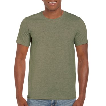 Gildan Mens Softstyle T-Shirt, M, Heather Military Green