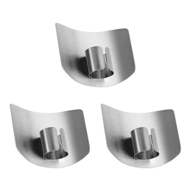 EGNMCR Stainless Steel Finger Guard Kitchen Vegetable Cutter Cut Hand Guard Kitchen Tools Single Finger veggie chopper
