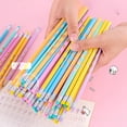 thumbnail image 3 of 2026 Ergonomic Grip Pencil with Eraser, Triangular Hole Design for Correct Posture, Pre-Sharpened Graphite Core for Kids Writing, Comfortable School Supply - Green, 3 of 8