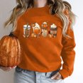 thumbnail image 1 of 2023 Chandail en Molleton Mode pour Femmes 50 % de Réduction Liquidation Halloween Mode Décontractée Aguichant Imprimé Manches Longues Col Rond Chandail Blouse Hauts Chandails en Molleton Sans Capuche, 1 of 7