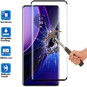 [PST] Motorola Moto Edge (2023) Protecteur d'écran de couverture complète, protecteur d' écran en verre trempé de couverture totale avec le cas amical & Sans bulles