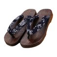thumbnail image 1 of maskred Sabots Japonais Pantoufles Geta Sandales Tongs pour Hommes Femmes à la Mode et Polyvalents Bleu Rond Taille 41 1Ensemble, 1 of 6