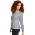 thumbnail image 5 of Hanes T-Shirt Col Rond à Manches Longues pour Femmes, 2TG, Acier Clair, 5 of 5