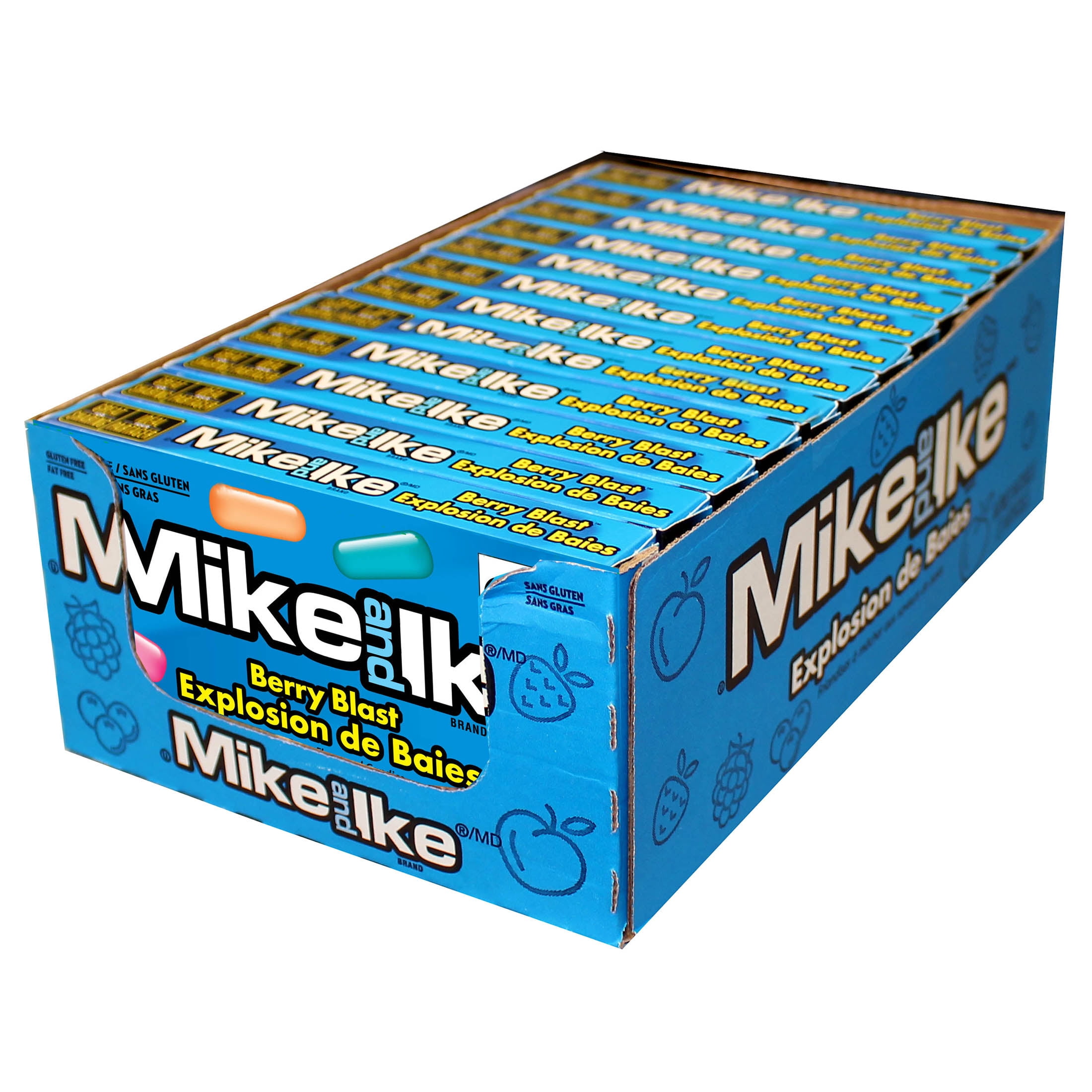 Bonbons a macher Mike and Ike Explosion de Baies Sauvage 120g Sans Gras Sans Gluten