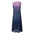 thumbnail image 4 of QJUHUNG Formel pour Femmes Soirée Robe Midi Été Col en V Manches Courtes T-Shirt Soirée Invitée de Mariage Style Asymétrique B-8 Cocktail Gris_i L, 4 of 5