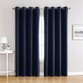 thumbnail image 1 of kurtrusly 2 Pcs Rideaux Occultants pour Foncé et Confortable dans n'Importe Quelle Pièce Couleurs Simples et Pures Bleu Violacé 132*160, 1 of 6