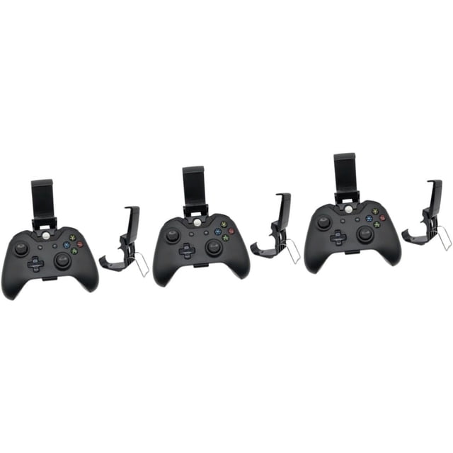Wekity 6 Pcs Support pour Manette Noir Support de Téléphone pour Manette Porte-Clés Support de Téléphone Ergonomique pour Manette Support de Manette Solide Support de Téléphone pour Manette Pince Ajustable-0619