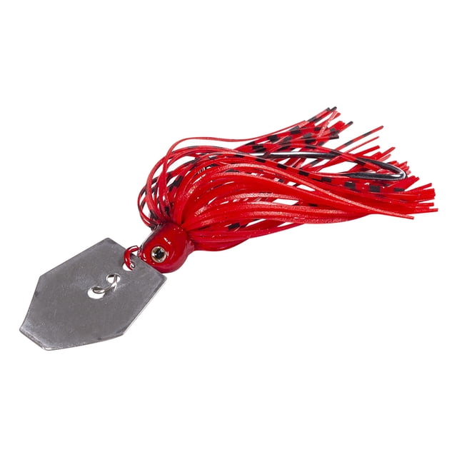 Agiferg Équipement de Pêche Paillettes de Pêche en Rivière 10cm11g Poisson Rotatif Poisson de Simulation. un Appât Artificiel en Métal avec une Jupe Rouge et Noire et une Lame Hexagonale Argentée. Conçu pour les Poissons Prédateurs comme l'Achigan et le Paon Achigan, Il Offre une action de Plongée Fluide et une attraction par vibration. Convient aux Profondeurs Comprises entre 0,6 et 2,0 Mètres.