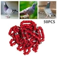 thumbnail image 2 of kurtrusly 50x 2023 Pigeon Leg Rings Bird Foot Bands for Bantam Finch Canary Red, 2 of 9