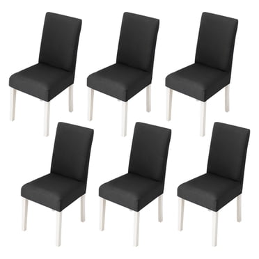 6Pcs Stretch Dining Chair Slipcovers, Removable Washable Soft Spandex Chair Covers for Kitchen Hotel Table Banquet