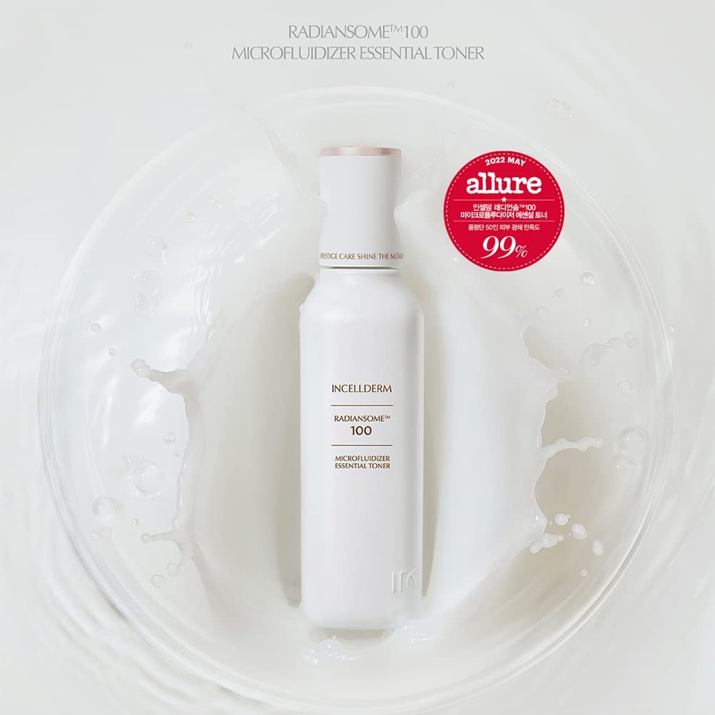 INCELLDERM Radiansome 100 Microfluidizer Essential Toner
