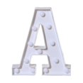 thumbnail image 3 of Wood Board Alphabet Led Letter Lights Light Up White Plastic Letters Standing Hanging A, 3 of 3
