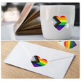 thumbnail image 4 of Luckyn 500 Pcs Gay Pride Stickers Rainbow Heart Shaped Labels LGBT Adhesive Stickers, 4 of 9