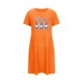 thumbnail image 4 of Birdeem Chemises de Nuit pour Femmes Chemise de Nuit Courte Surdimensionnée pour Femmes Robe Imprimée à Col Rond et Manches Courtes, 4 of 12