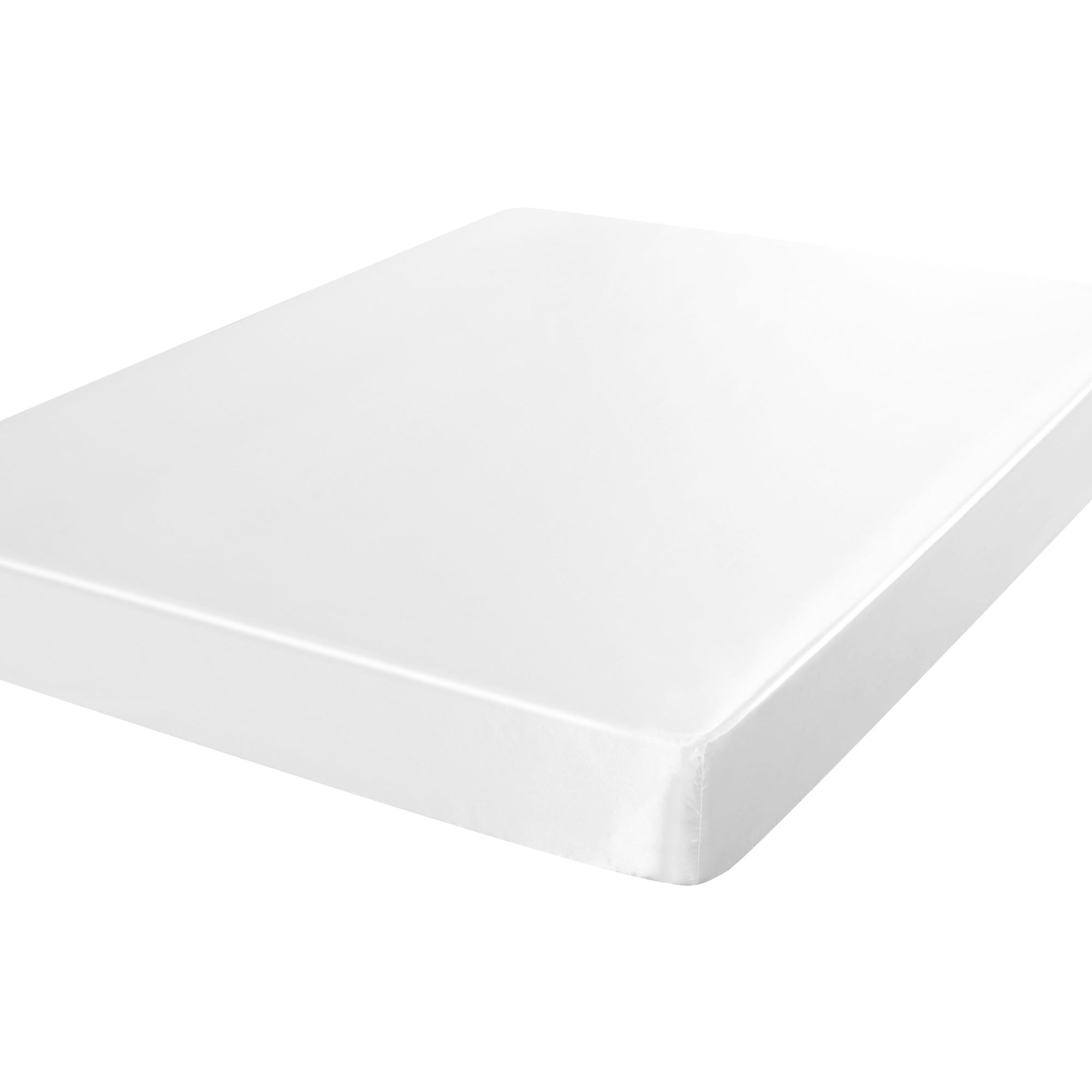 Unique Bargains Satin Silk Fitted Bed Sheet with Deep Pocket Ultra Luxury Smooth