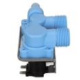 thumbnail image 3 of Water Inlet Valve Blue Double Head PP Washer Water Inlet Valve Replacement for 205613 WP358276 110-120V, 3 of 14