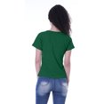 thumbnail image 4 of Moomaya T-shirt à Col Rond pour Femmes à Manches Courtes avec Poche Appliquée à Paillettes - 6Z, 4 of 6