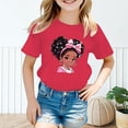 thumbnail image 2 of PMVFHDE Hauts pour Filles Hauts pour Fille Hauts pour Fille T-Shirts Tendance pour Fille T-Shirts Graphiques pour Filles T-Shirts Graphiques pour Enfant Fille T-Shirt Graphique à Col Rond à Manches Courtes T-Shirt Rose Vif,13-14 Ans, 2 of 5