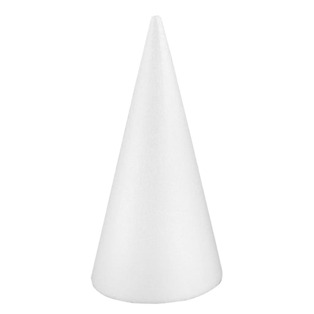 Foam Cone DIY Multi-use Blank Cake Dummy Christmas Tree Cone Craft Cone for Kids