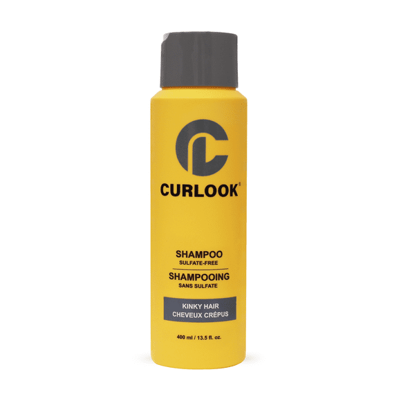 Curlook Shampoo for Kinky-Coily Hair | Sulfate-Free - 400ml (13.5 oz) | Gently Cleanses, Moisturizes, Maintains, and Defines Kinks | Made in Canada Curly Hair Products