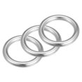 thumbnail image 1 of Unique Bargains 316 Stainless Steel Round Ring 30mm ID 6mm Thick 3 Pack, 1 of 5