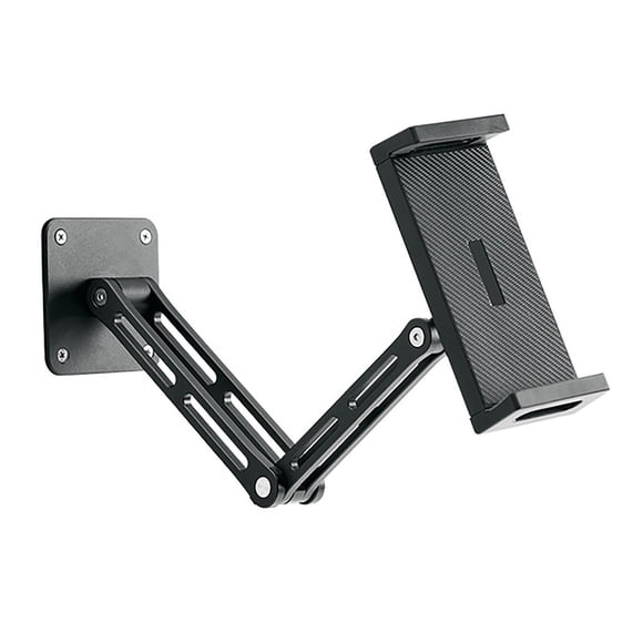 Support Mural Rotatif à 360° en Aluminium pour Tablette avec Bras Extensible, Support Ajustable et Pliable pour Toutes les Tablettes et Téléphones de 47 à 13 Pouces, pour la Chambre, la Chambre à Coucher et le Couloir