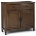 thumbnail image 1 of Connaught Armoire de Rangement d'Entrée Traditionnelle en Bois de 40 Pouces de Large, Brun Vieilli Naturel, 1 of 11