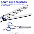 thumbnail image 2 of CHUANK Dog Grooming Scissors with Safety Round Tips Stainless Steel Professional Dog Grooming Kit - Thinning  Curved Scissors and Comb for Dog Cat Pet, 2 of 5