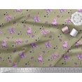 thumbnail image 2 of Soimoi Poly Georgette Fabric Check,Spider & Bat Kids Printed Craft Fabric by The Yard 52 Inch Wide, 2 of 3