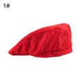 thumbnail image 1 of Chef Hat Unisex Beret Geometric Pattern Duck Mouth Style Men Women Pure Color Short Brim Chef Hat for Baker, 1 of 6