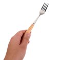 thumbnail image 3 of 1 Set Portable Camping Utensil Set Stainless Steel Camp Tablewares Metal Flatware Metal Utensil Camping Tableware With Storage Bag, 3 of 8
