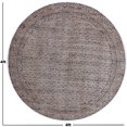 thumbnail image 3 of Casavani Custom Handmade Cotton Round Dining Room Rug, Brown 4x4 feet, 3 of 5