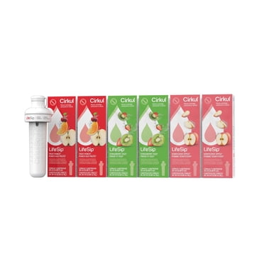 Cirkul LifeSip Flavor Cartridge Variety Pack, 6-Pack (2 Fruit Punch, 2 Strawberry Kiwi, 2 Honeycrisp Apple).