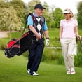 thumbnail image 3 of Costway Golf Stand Cart Bag Club w/6 Way Divider Carry Organizer Pockets Storage Red, 3 of 10