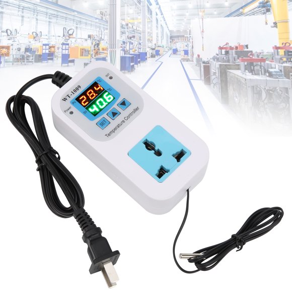 Loewten Temperature Controller, ABS Stain Automatic Smart For Incubation Equipment Chassis Temperature Control Protection Air Conditioning System