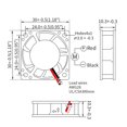 thumbnail image 2 of funtasica 2-pack Mini 12V DC Brushless Cooling Fan 30x30x10mm for 3D Printer, Compact Size, 2 of 9