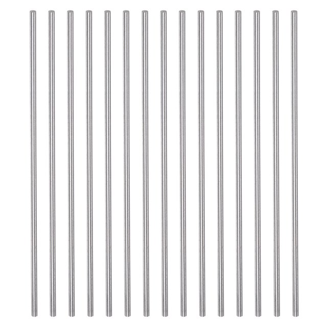 Unique Bargains 15 Packs 2mm x 100mm Haute Vitesse Acier (HSS) Rond Tige Bar DIY Outil de Stock