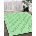 thumbnail image 3 of Ahgly Company Machine Washable Indoor Rectangle Transitional Green Area Rugs, 7' x 10', 3 of 7