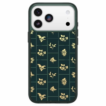 OtterBox Étui Symmetry Clear MagSafe avec Contrôle de la Caméra Golden Bloom (Vert) pour iPhone 17 Pro Max