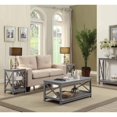 thumbnail image 5 of Convenience Concepts Oxford End Table in Gray Wood Finish With X Frame, 5 of 5