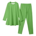 thumbnail image 4 of WENXIAOO Ensemble de Pyjama pour Tout-Petit 2 Pcs Robe à Manches Longues avec Pantalon Tenue d'Intérieur Classique Pyjama pour Filles Taille 4-5 Ans, 4 of 6