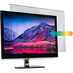 VizoBlueStop Filtre de lumière anti-bleu de 27-28 pouces pour moniteur d'ordinateur.24.8 x 14.6 de pouce). Blocs Bleu Lumière 380 à 495 Nm. Convient LCD, TV et PC, Moniteurs Mac