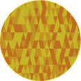 thumbnail image 1 of Ahgly Company Tapis d'Intérieur Ronds Transitionnels Lavables à la Machine, Orange Néon, 4 Pieds Rond, 1 of 7