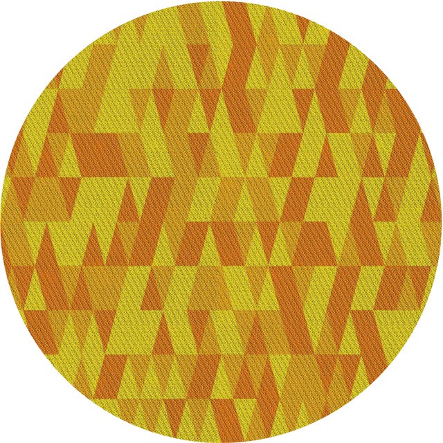 Ahgly Company Tapis d'Intérieur Ronds Transitionnels Lavables à la Machine, Orange Néon, 4 Pieds Rond