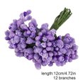 thumbnail image 2 of facefd Plastic Flower Heads Handmade DIY artificial Simulation Bouquet Stamen for Wedding Gift Decoration 12Pcs Type 14, 2 of 4