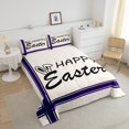 thumbnail image 4 of Erosebridal Happy Easter Bedding Sets Toddler with Comforter, Cute Rabbit Duvet Insert, Purple, 2 Pieces, 4 of 7